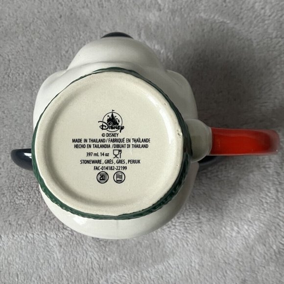 Walt Disney Santa Mickey Mouse 3D Head Christmas Holiday Ceramic Coffee Tea Mug - Picture 6 of 6